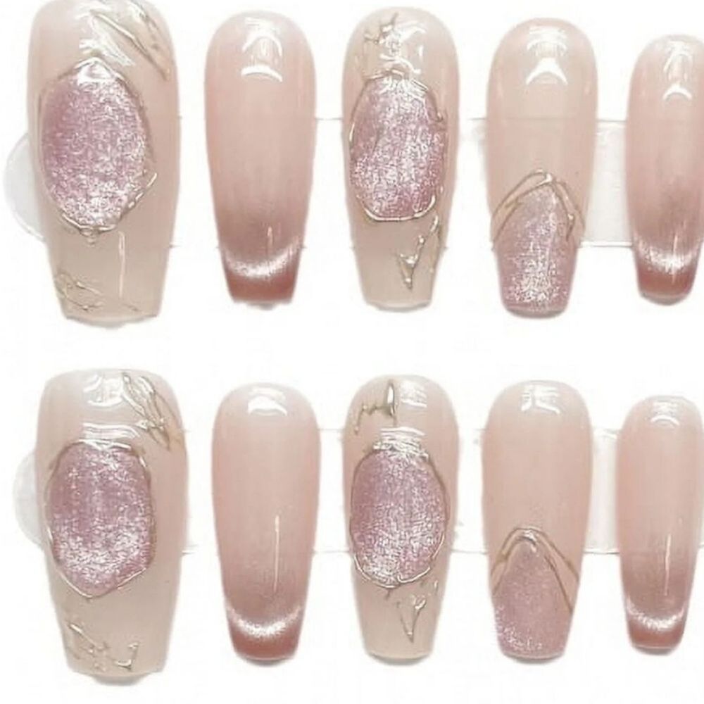 3H Luxury Handmade Nails Magic Burst Prism Press-On Nails